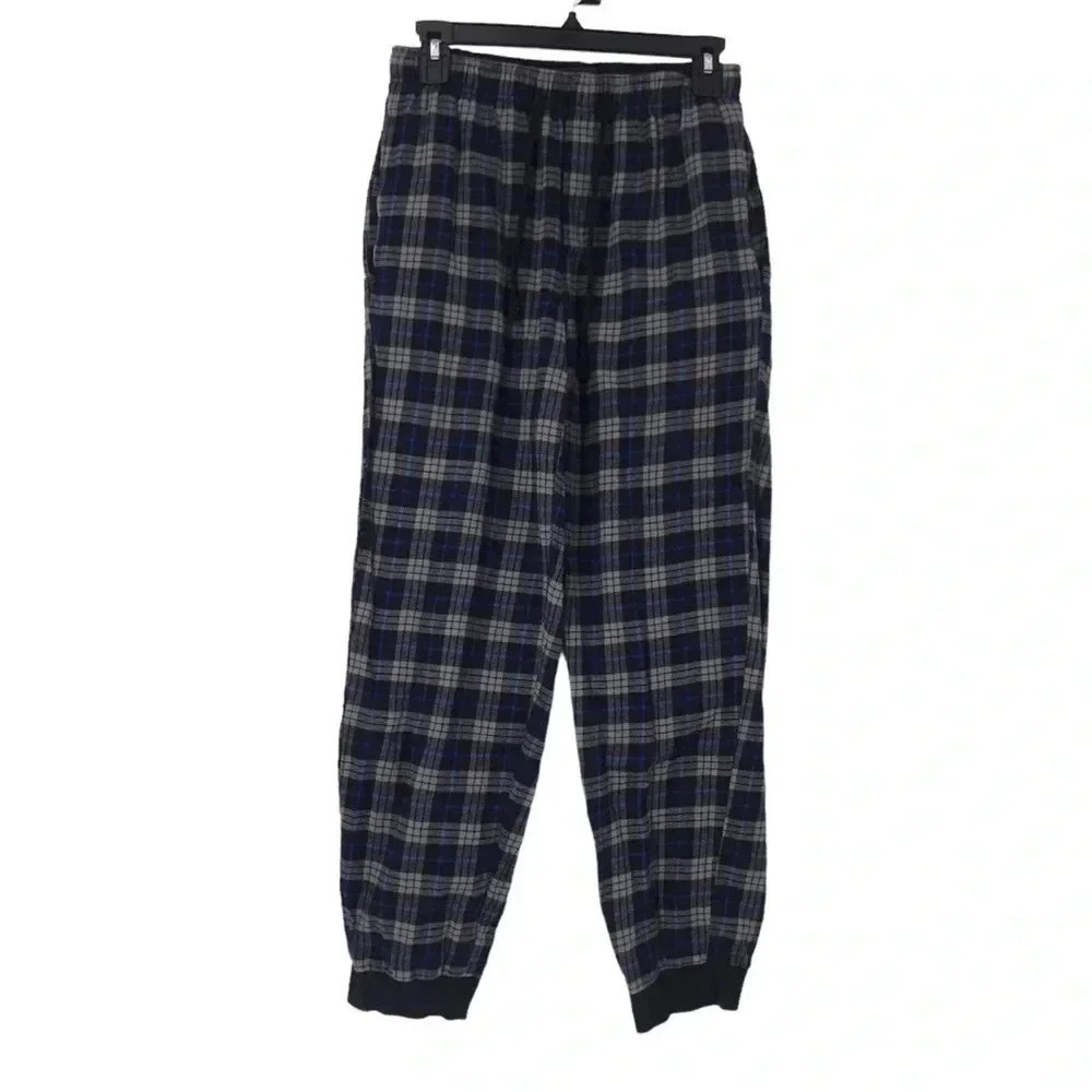 NORDSTROM MEN’S SHOP FLANNEL PAJAMA PANTS SMALL TAPERED LOUNGEWEAR BOTTOMS - Picture 7 of 7